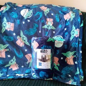 Star Wars Baby Yoda Grogu "The Big One" Throw Blanket 60x72 Mandalorian-NWT